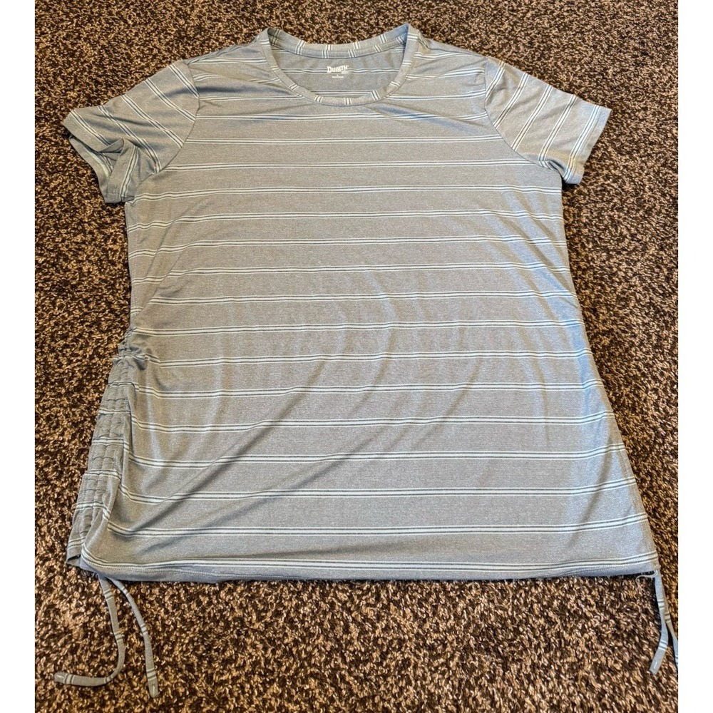 Duluth Trading Women's Polyester Spandex Gray Top Size Large L